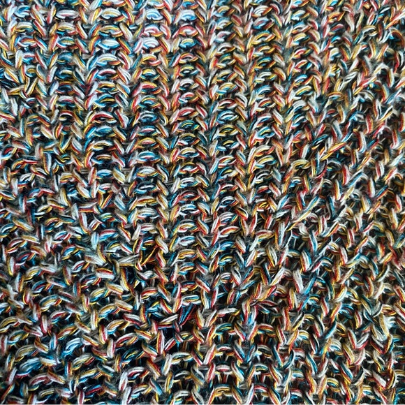 Express Multicolor Knit Keyhole Back Sweater - Picture 7 of 7